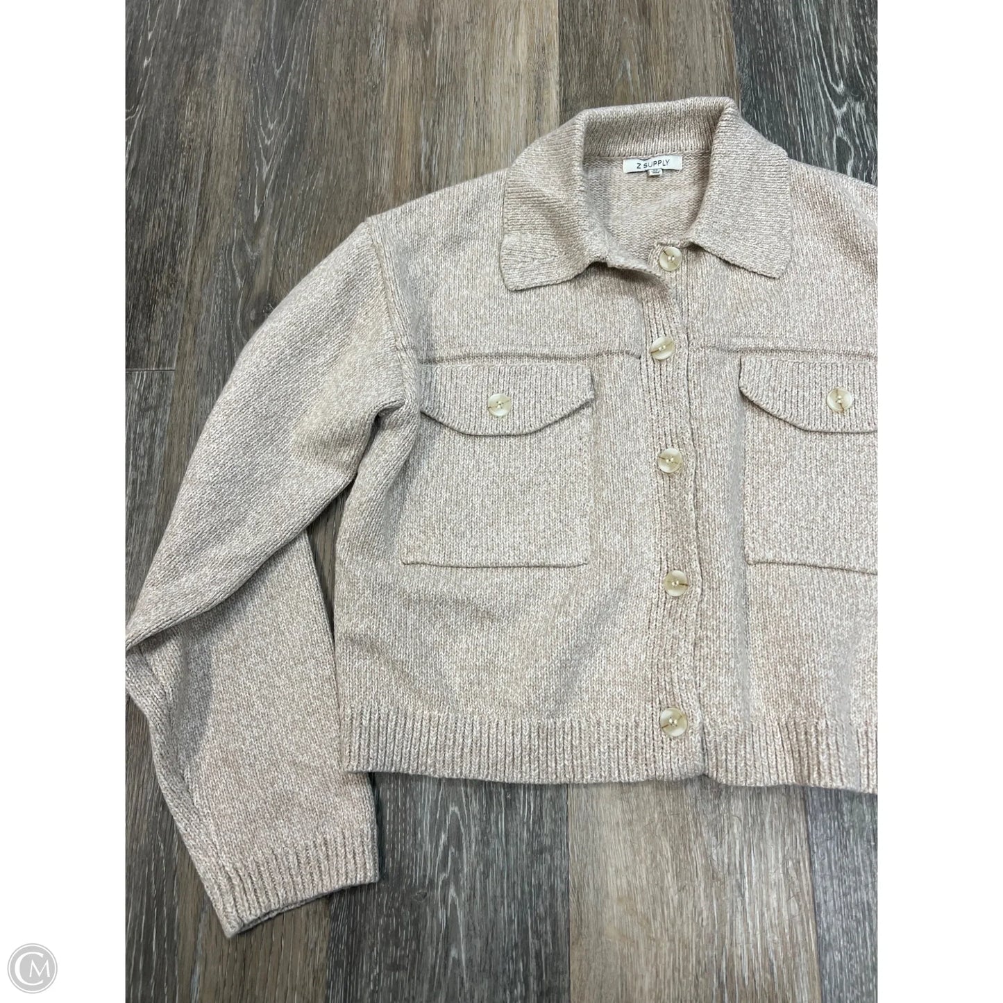 -Sweater Cardigan By Z Supply In Cream, Size: Xs