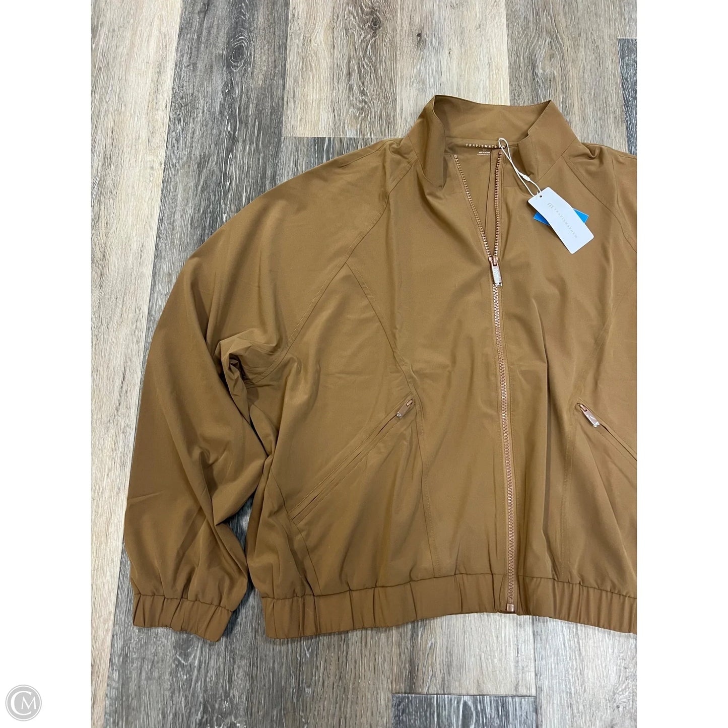 Athletic Jacket By Travis Mathew In Tan, Size: Xxl
