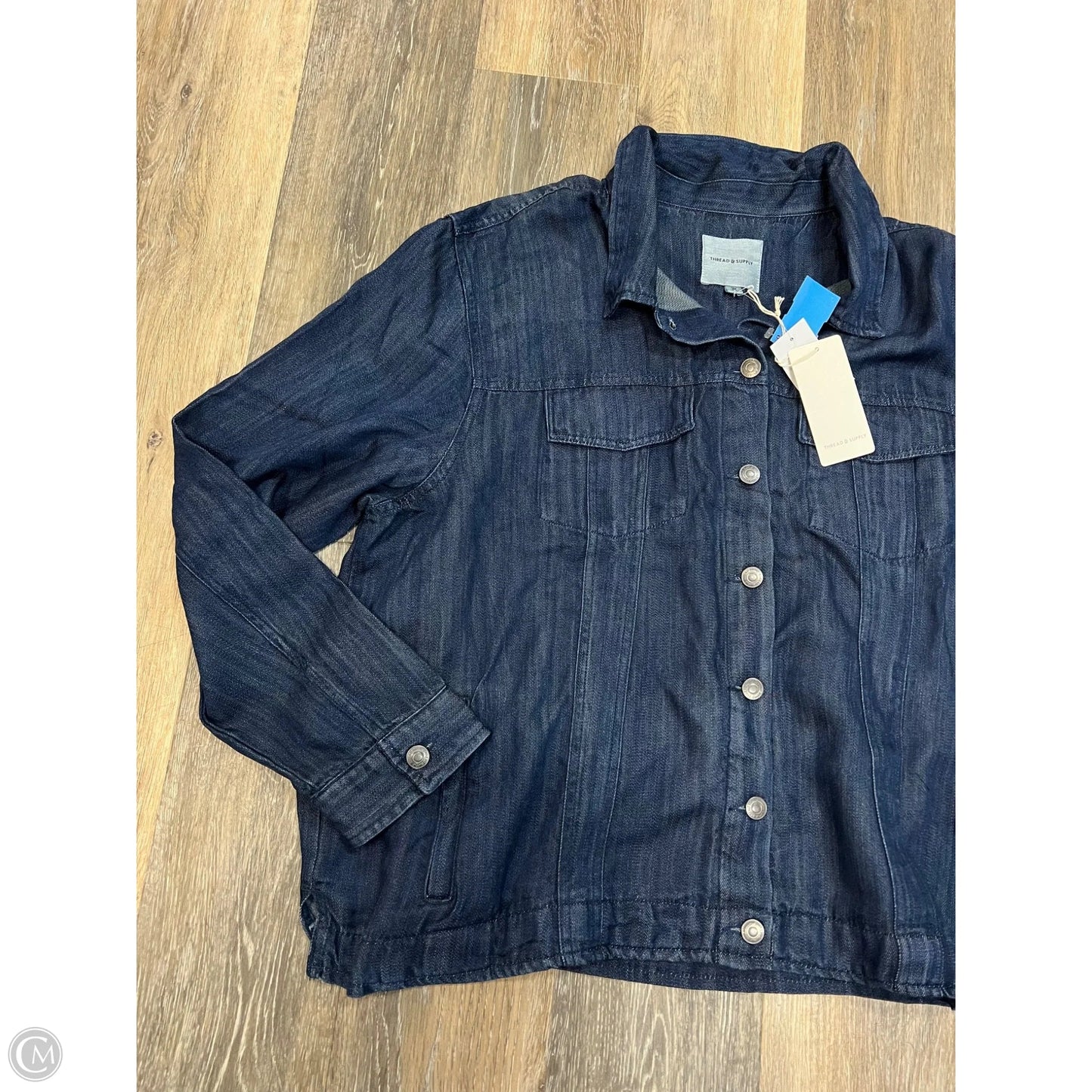 Jacket Shirt By Thread And Supply In Blue, Size: 3x