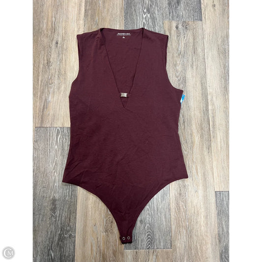 -Bodysuit By Abercrombie And Fitch In Maroon, Size: L