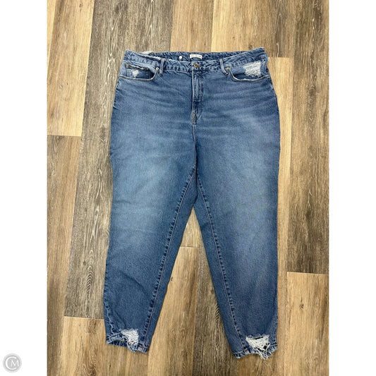 - Jeans Straight By Good American In Blue Denim, Size: 18