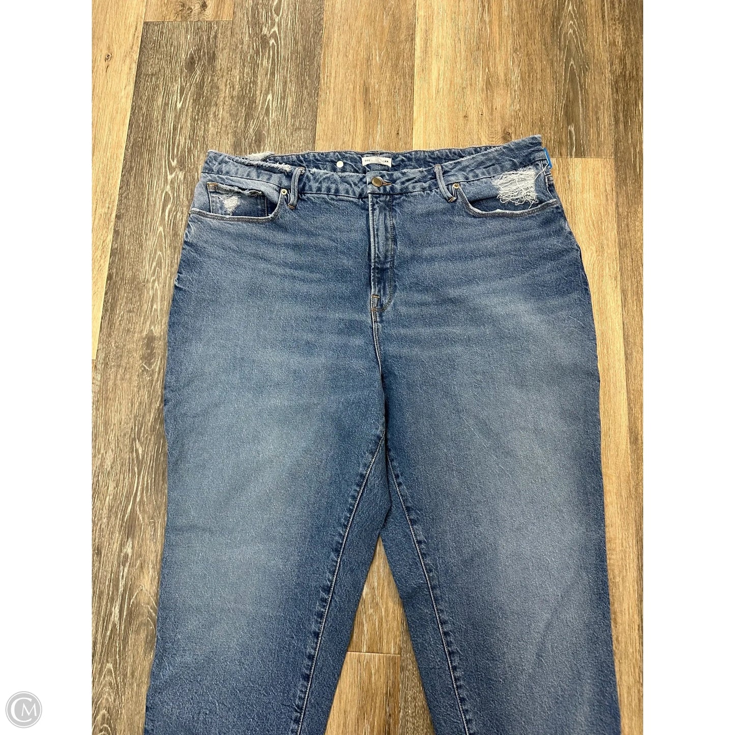 - Jeans Straight By Good American In Blue Denim, Size: 18
