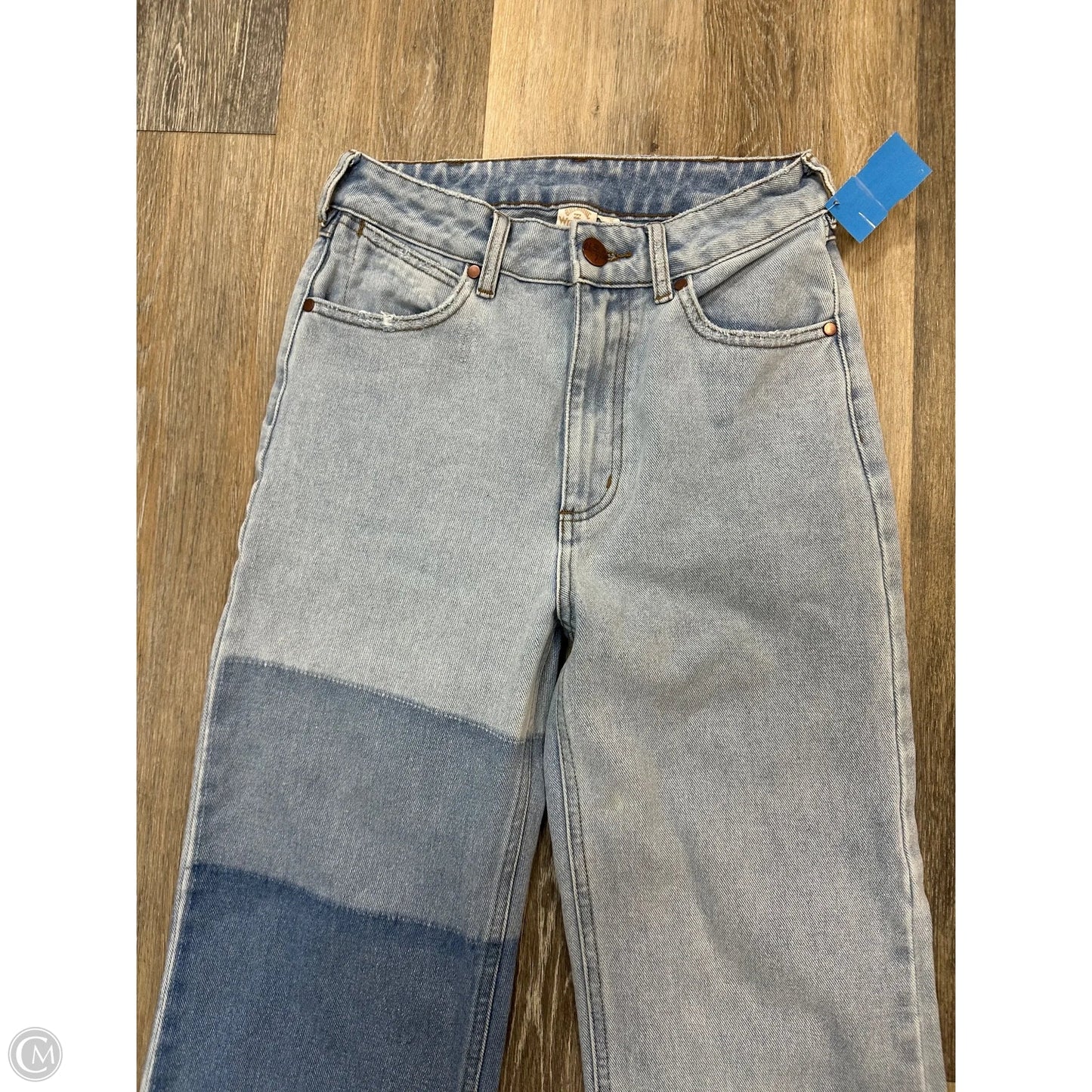 Jeans Straight By Wrangler In Blue Denim, Size: 1/25