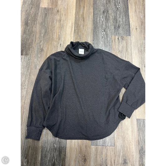 -Athletic Sweatshirt Collar By Varley In Grey, Size: M