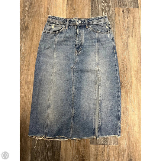 Skirt Midi By We The Free In Blue Denim, Size: 4