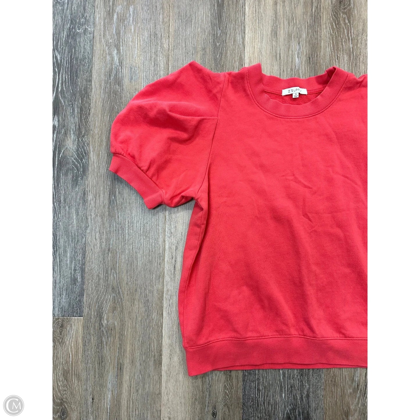 Top Short Sleeve By Z Supply In Red, Size: S