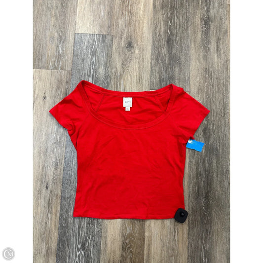 Top Short Sleeve By Maeve In Red, Size: S