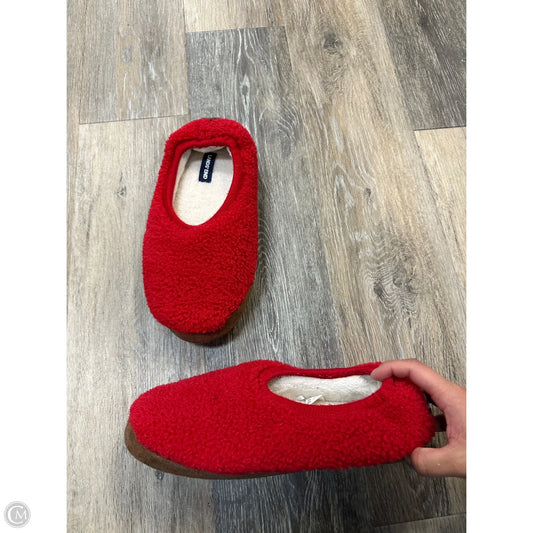 Slippers By Lands End In Red, Size: 10