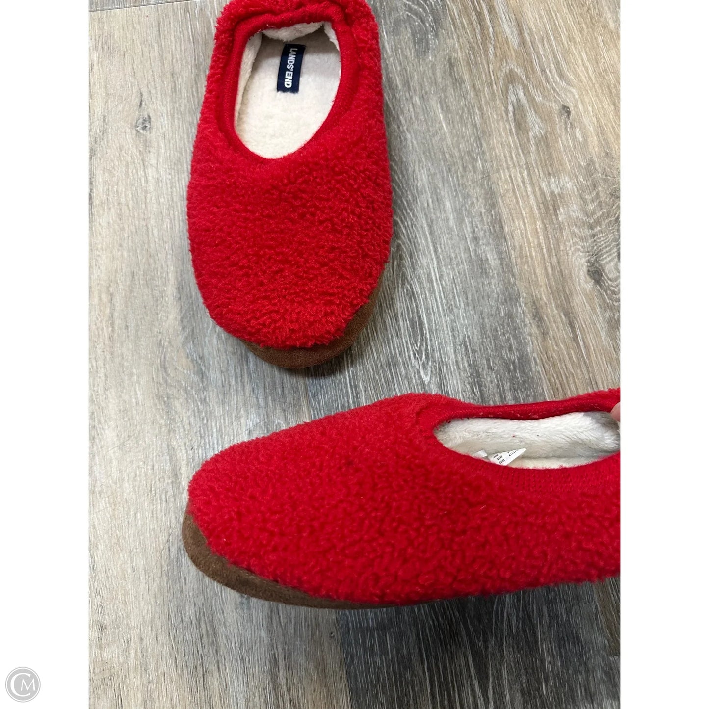 Slippers By Lands End In Red, Size: 10