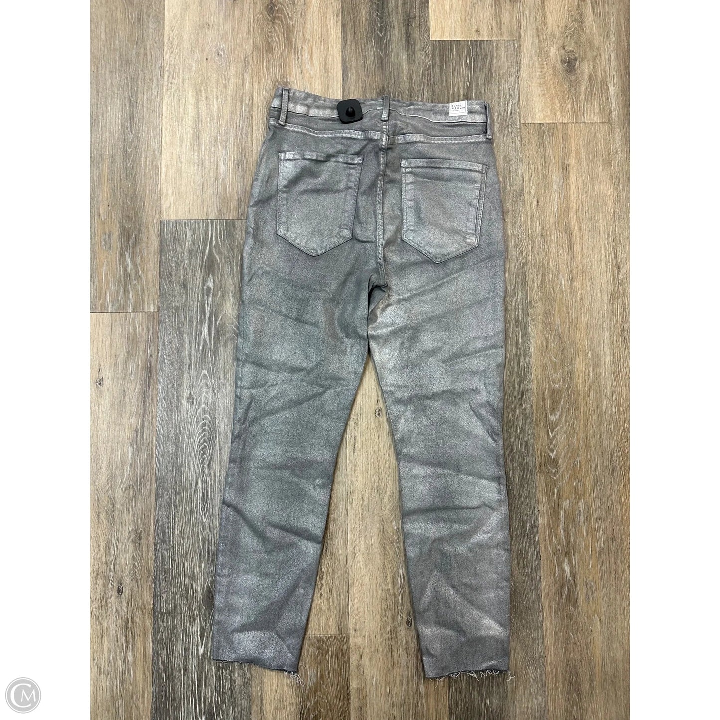 -Jeans Skinny By Frank And Eileen In Silver, Size: 10