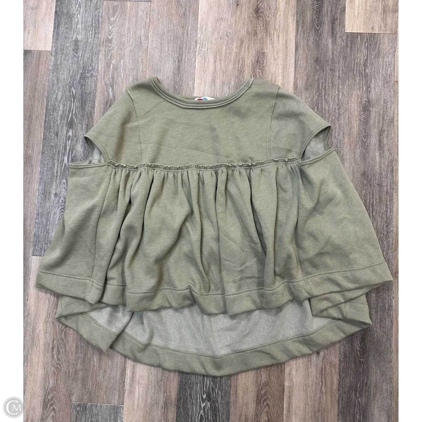Sweater Short Sleeve By Free People In Green, Size: Xs