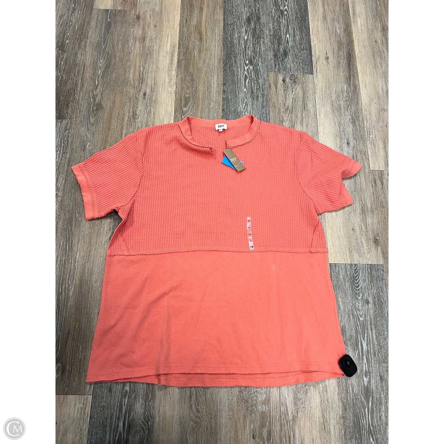 Top Long Sleeve By Bke In Coral, Size: Xxl