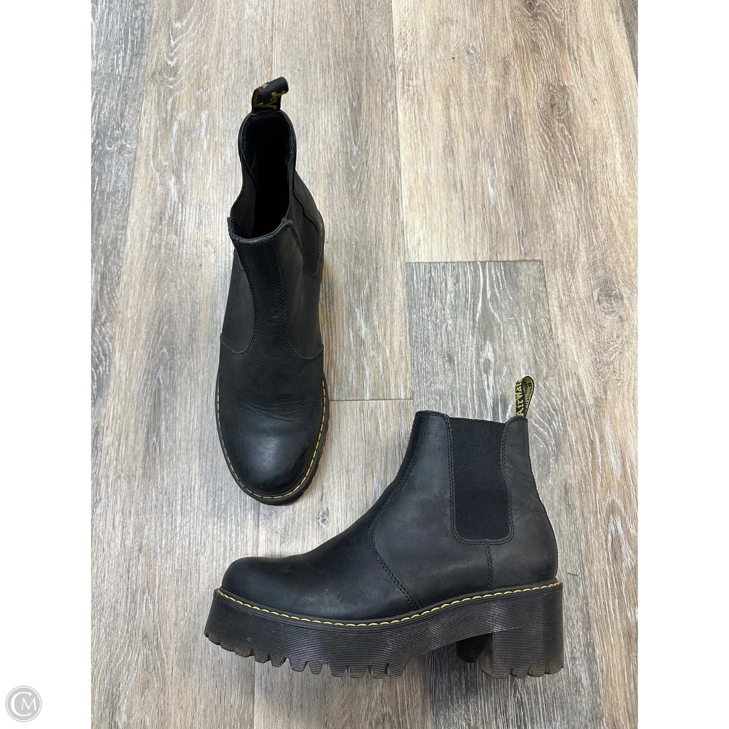 Boots Ankle Heels By Dr Martens In Black, Size: 10