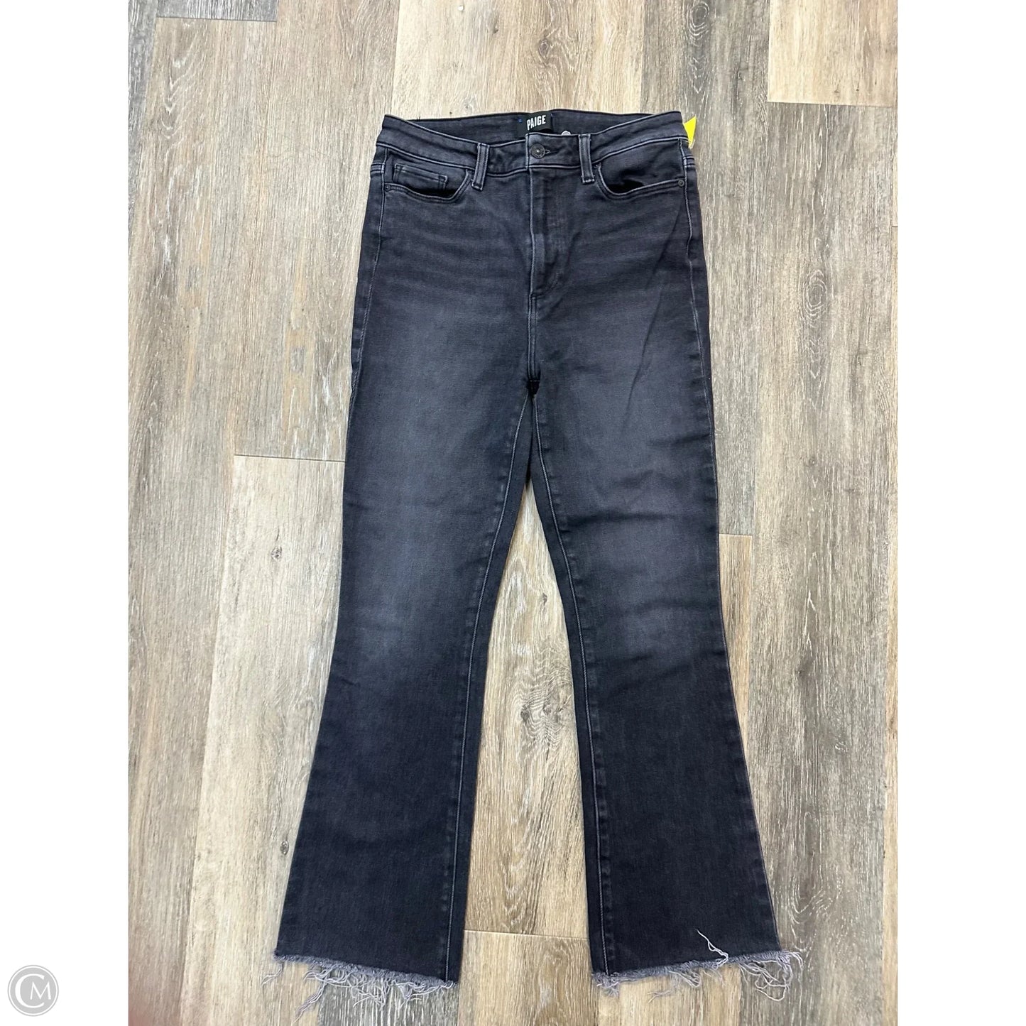 Jeans Flared By Paige In Grey Denim, Size: 8