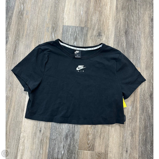 Athletic Top Short Sleeve By Nike Apparel In Black, Size: 1x