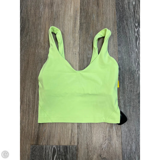 Athletic Tank Top By Lululemon In Green, Size: 0