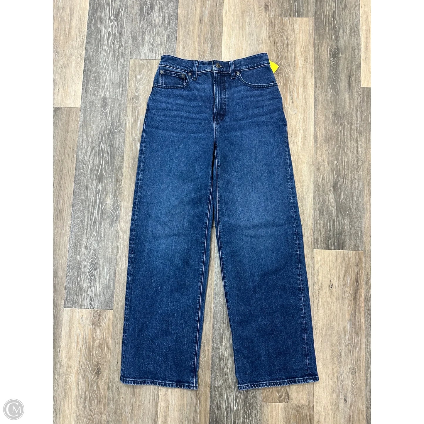 Jeans Wide Leg By Madewell In Blue Denim, Size: 4