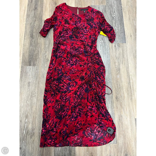 -Dress Party Long By White House Black Market In Floral Print, Size: 12