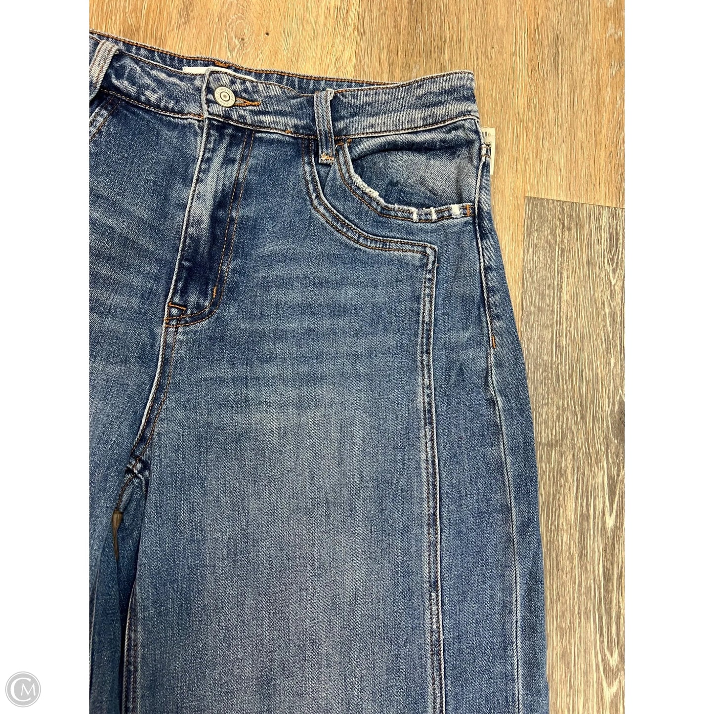 Jeans Wide Leg By Flying Monkey In Blue Denim, Size: 10/30