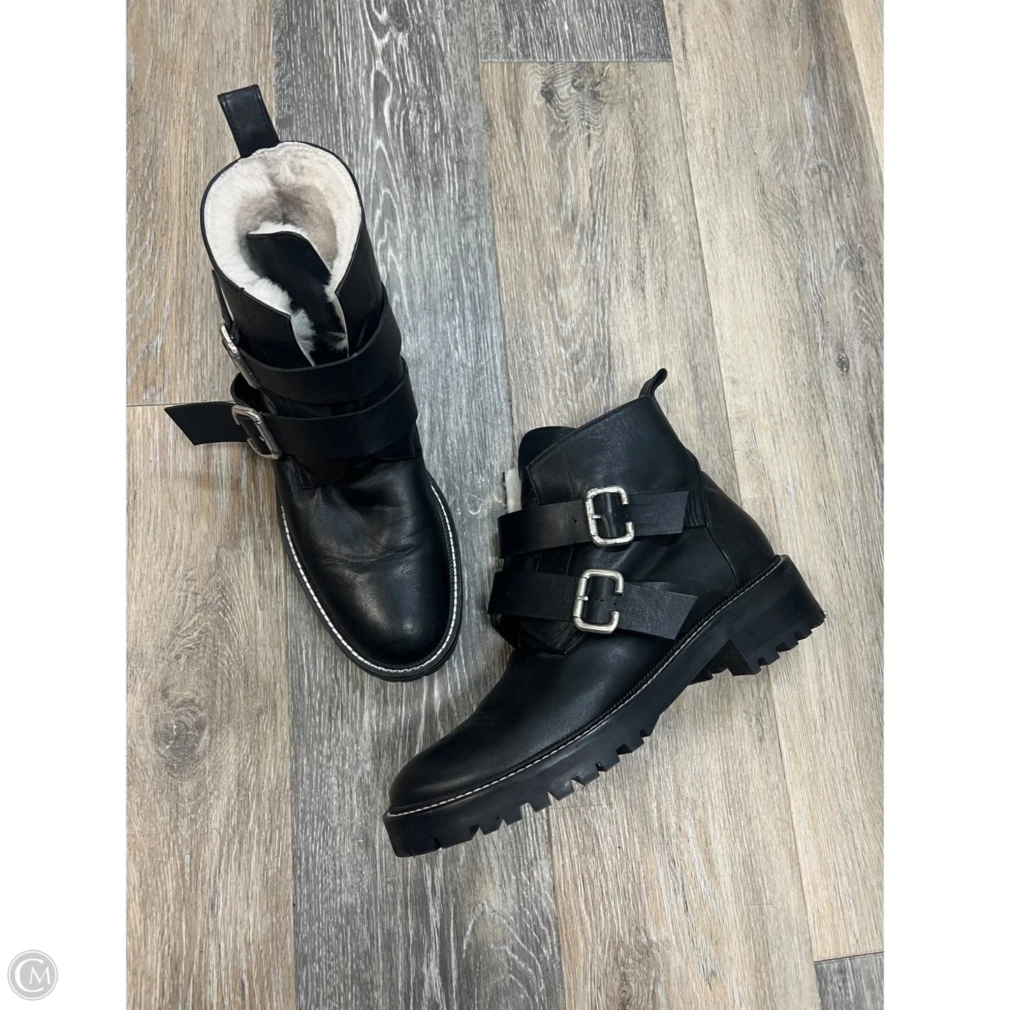Boots Leather By Freda Salvador In Black, Size: 8.5