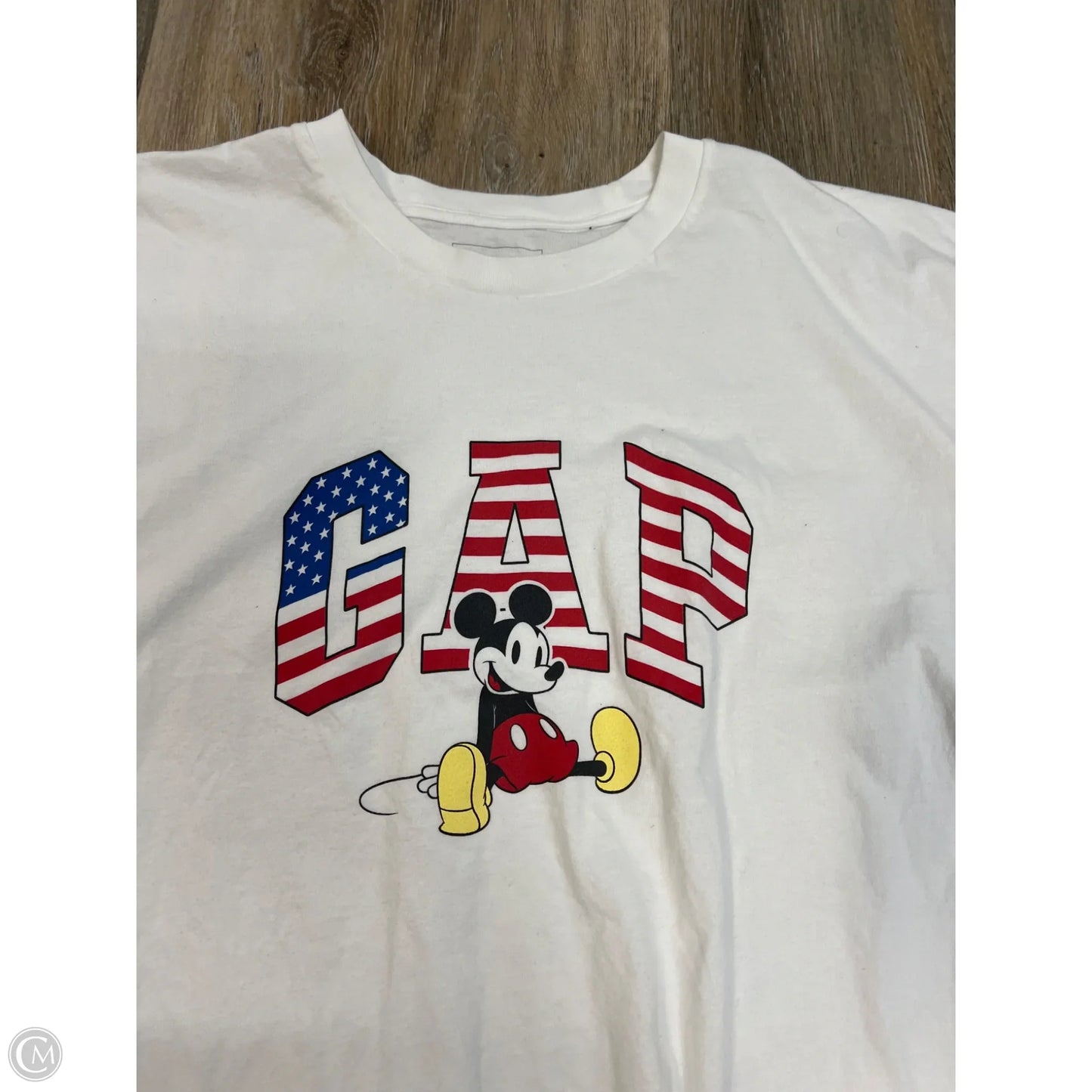 Top Short Sleeve By Gap x Disney In White, Size: Xxl