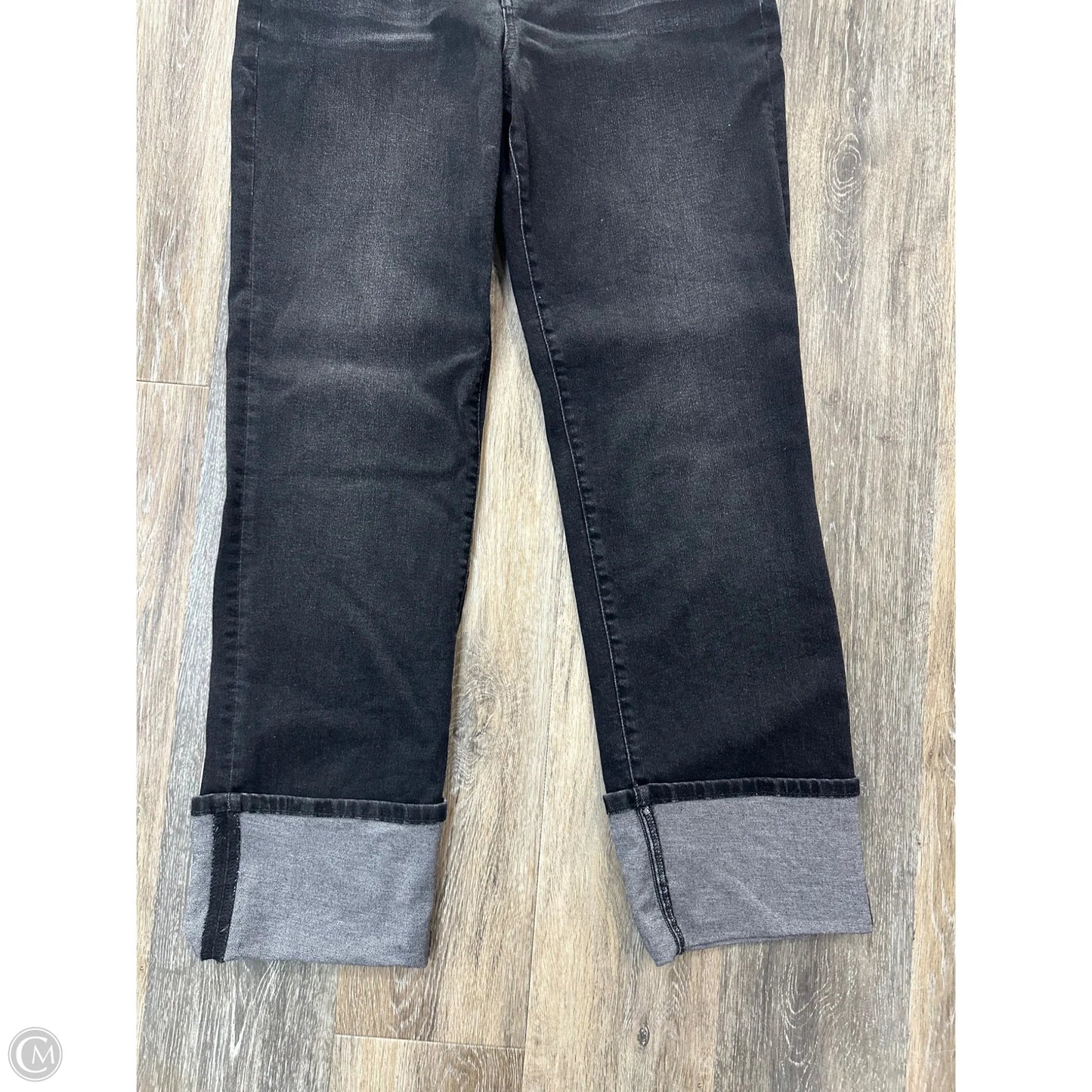 Jeans Straight By Evereve In Black Denim, Size: 8