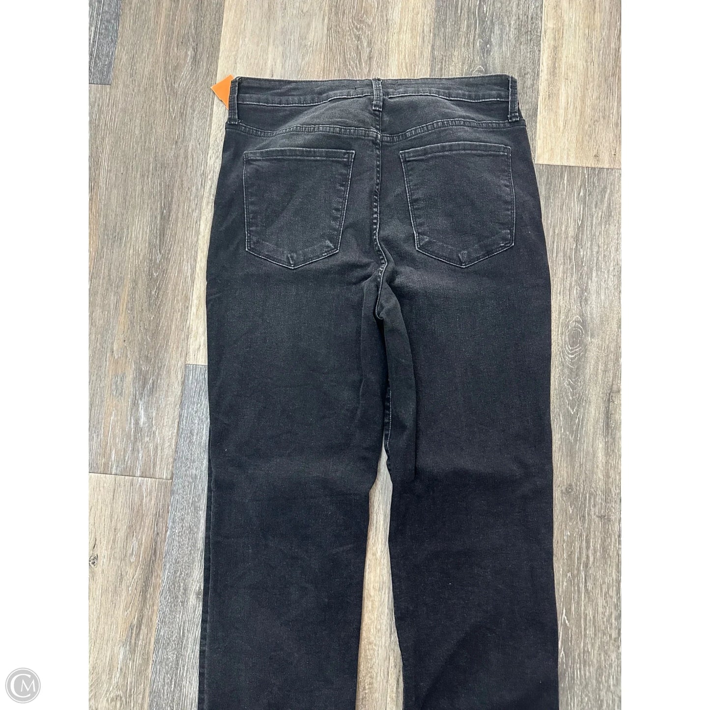 Jeans Straight By Evereve In Black Denim, Size: 8