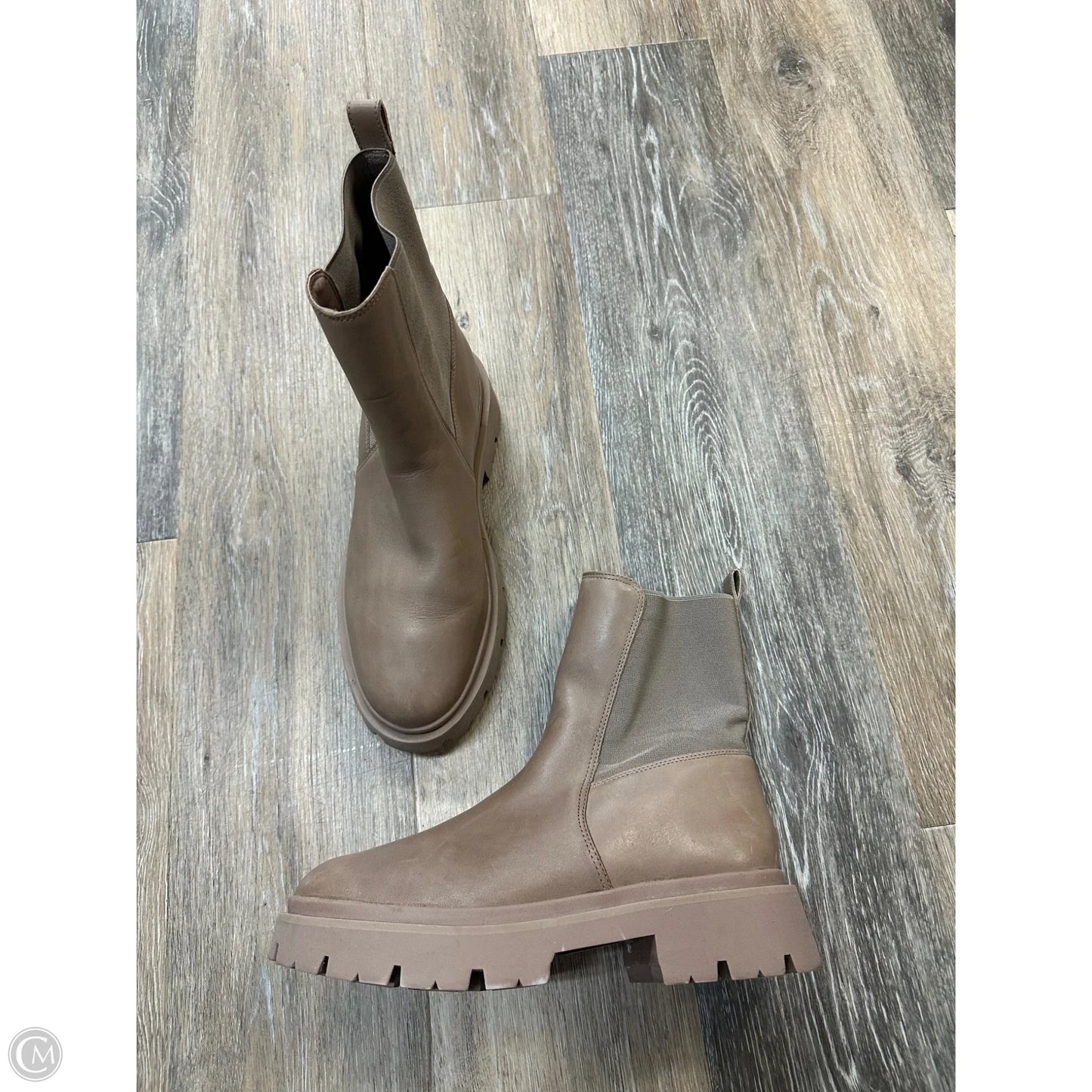 Boots Ankle Flats By Schutz In Beige, Size: 8.5