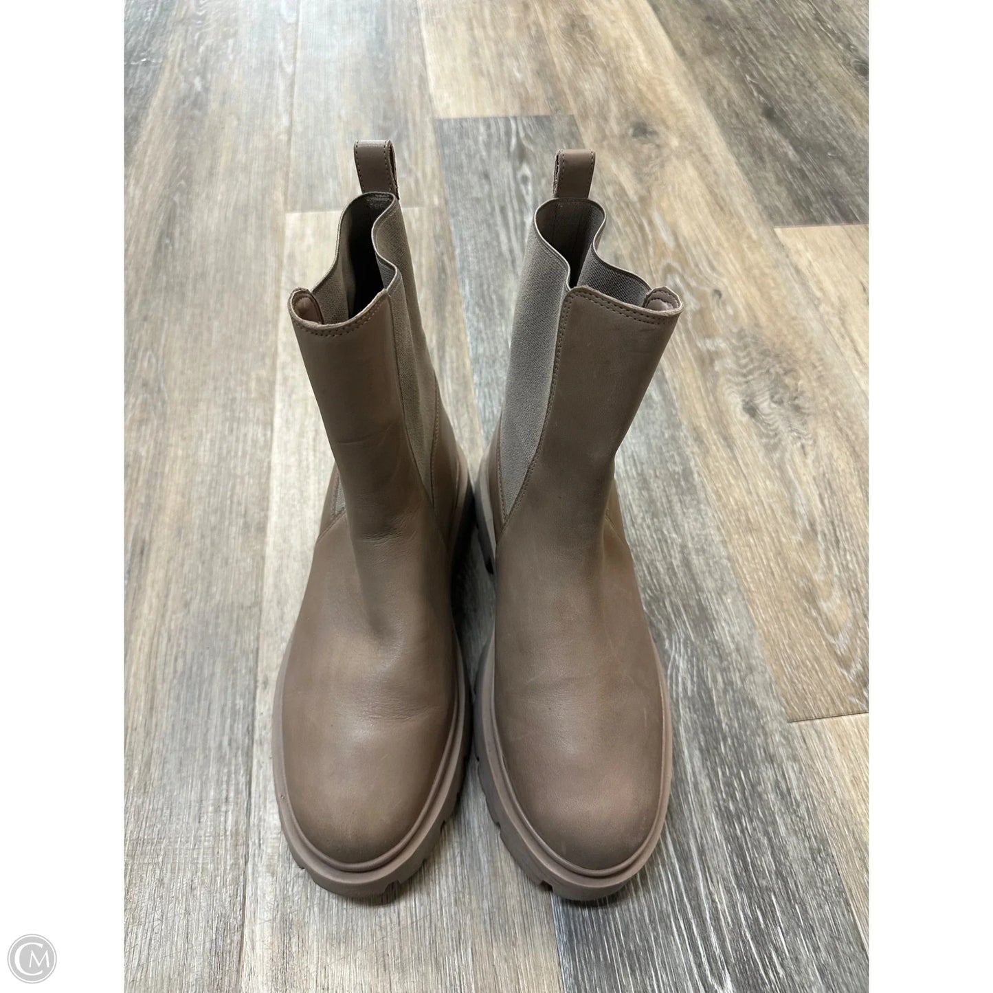 Boots Ankle Flats By Schutz In Beige, Size: 8.5