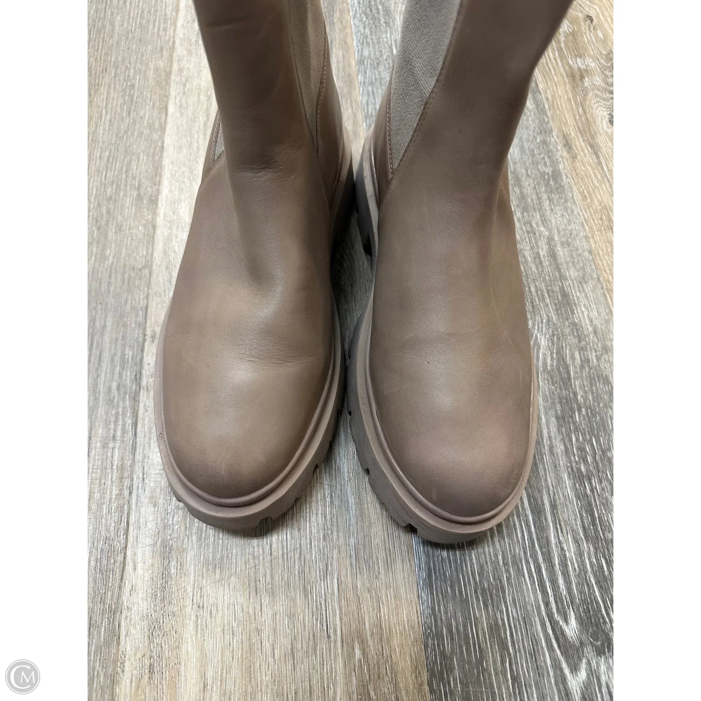Boots Ankle Flats By Schutz In Beige, Size: 8.5