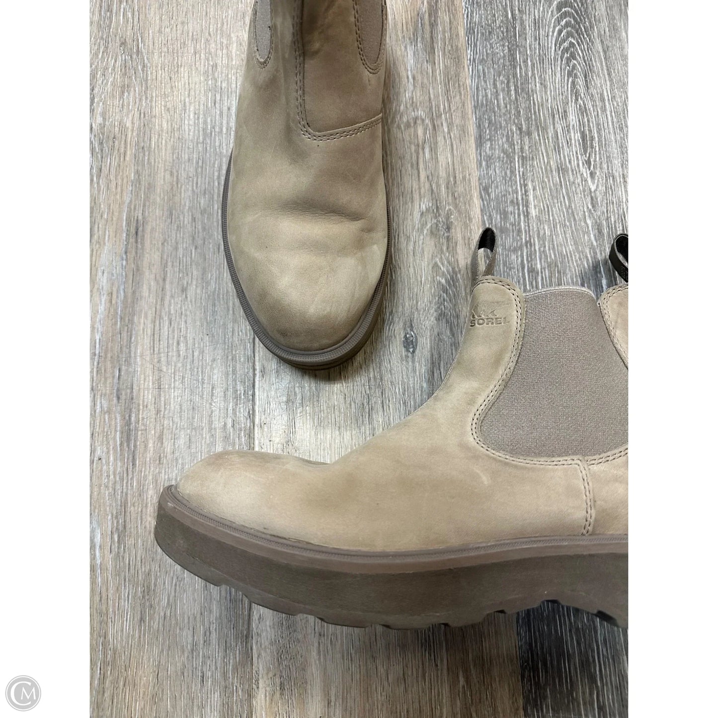 Boots Ankle Flats By Sorel In Beige, Size: 9