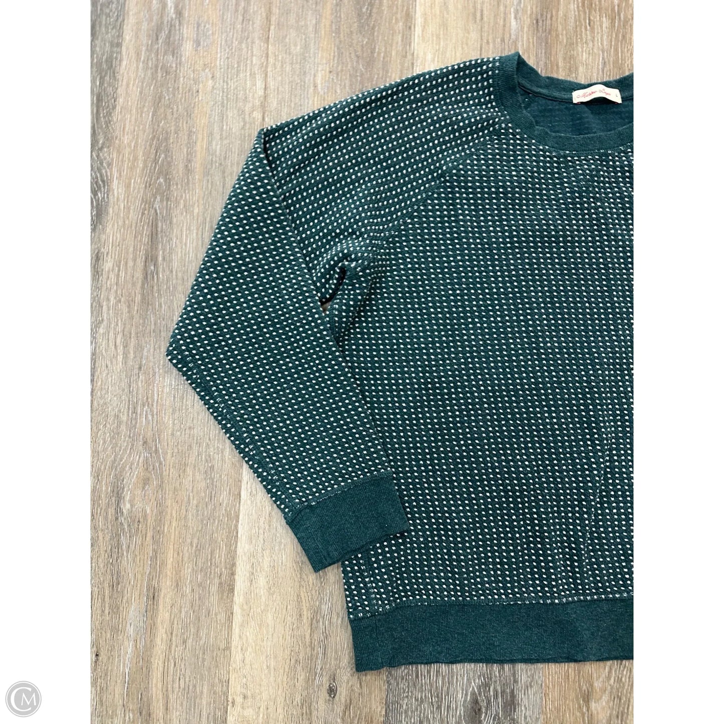 Top Long Sleeve By Marine Layer In Green, Size: L