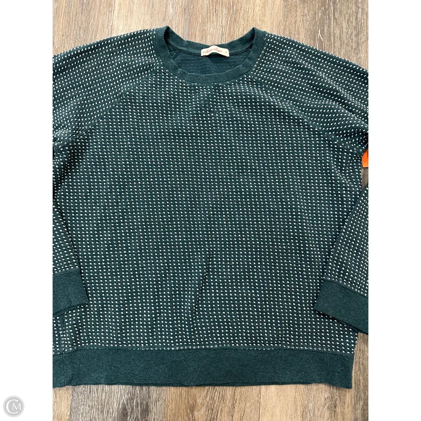 Top Long Sleeve By Marine Layer In Green, Size: L