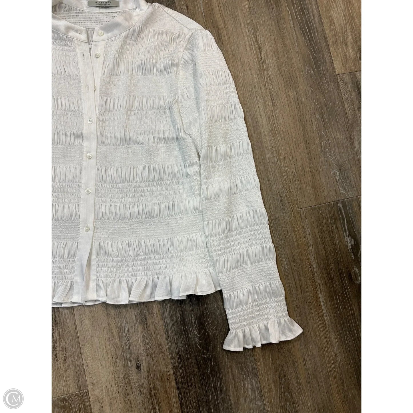 Blouse Designer By All Saints In White, Size: 10