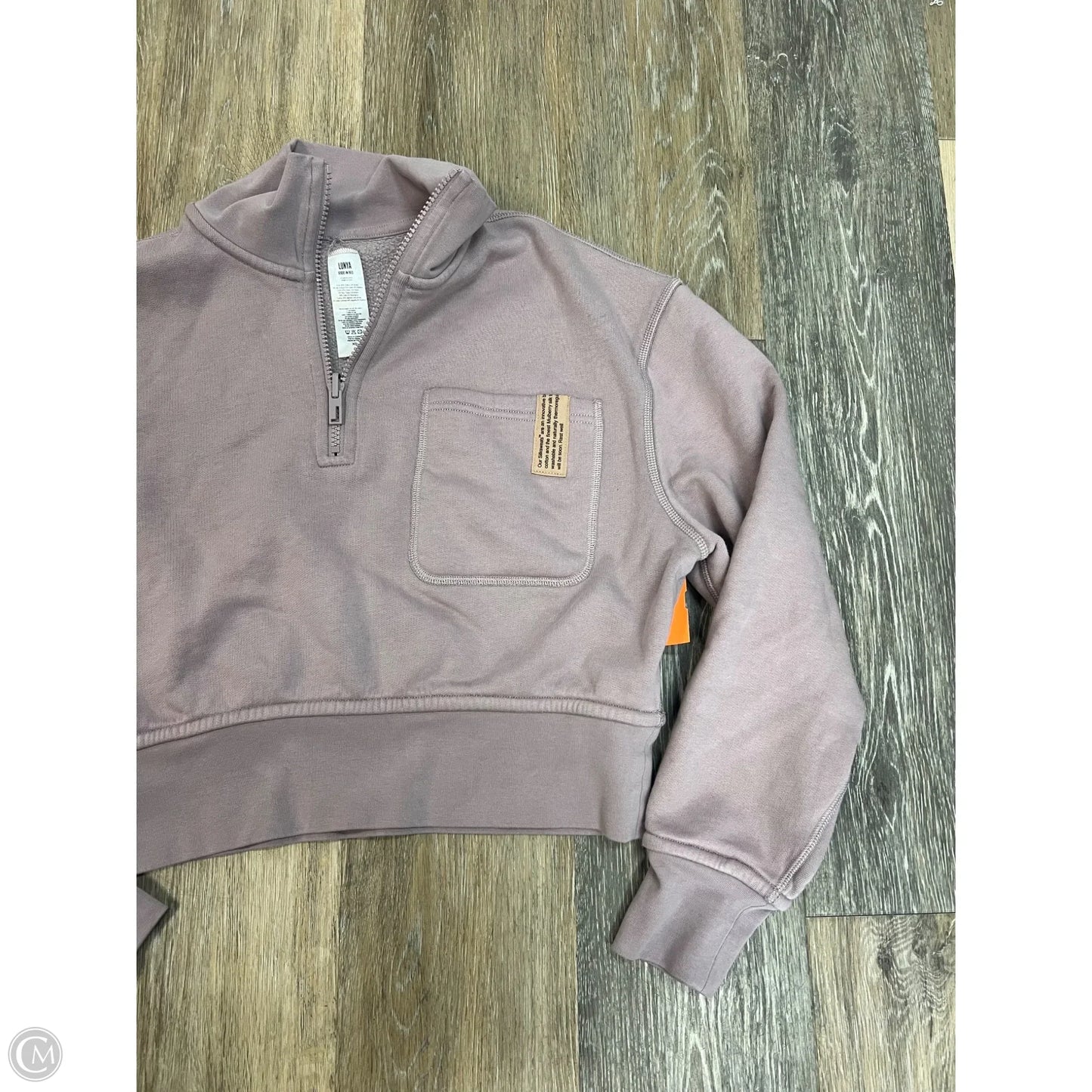 Athletic Sweatshirt Collar By LUNYA In Pink, Size: Xs