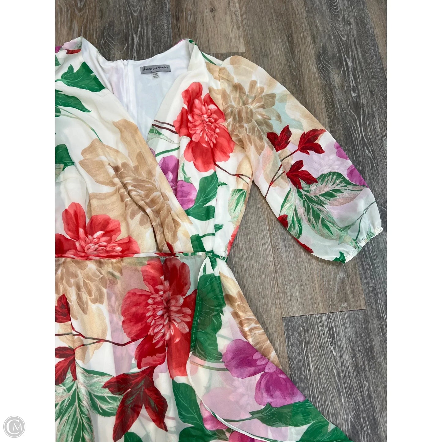 -Dress Party Long By Dannyandnicole In Floral Print, Size: 18