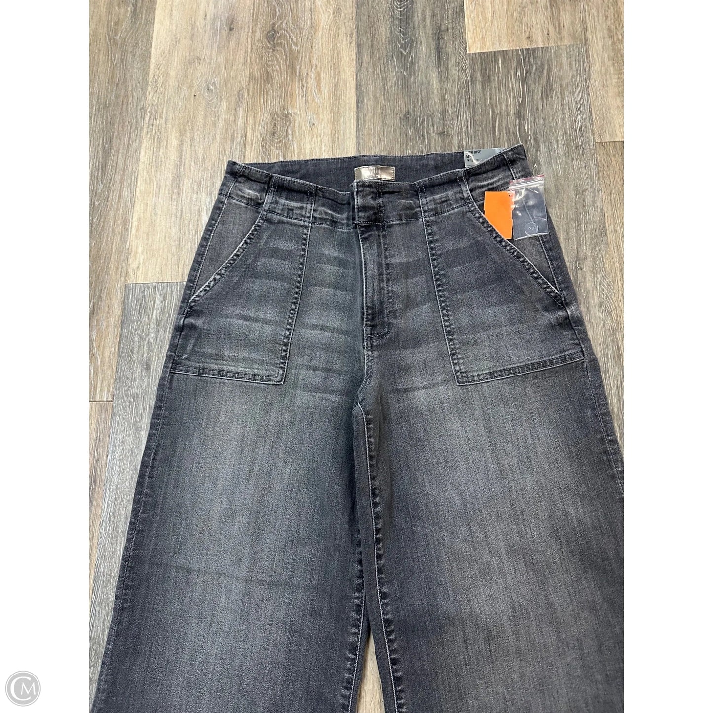 Jeans Wide Leg By Kut In Grey Denim, Size: 8