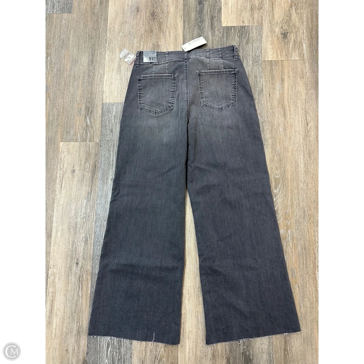 Jeans Wide Leg By Kut In Grey Denim, Size: 8