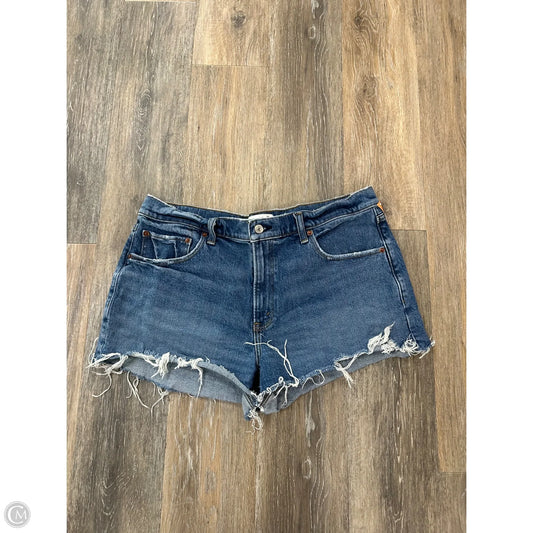 Shorts By Abercrombie And Fitch In Blue Denim, Size: 14
