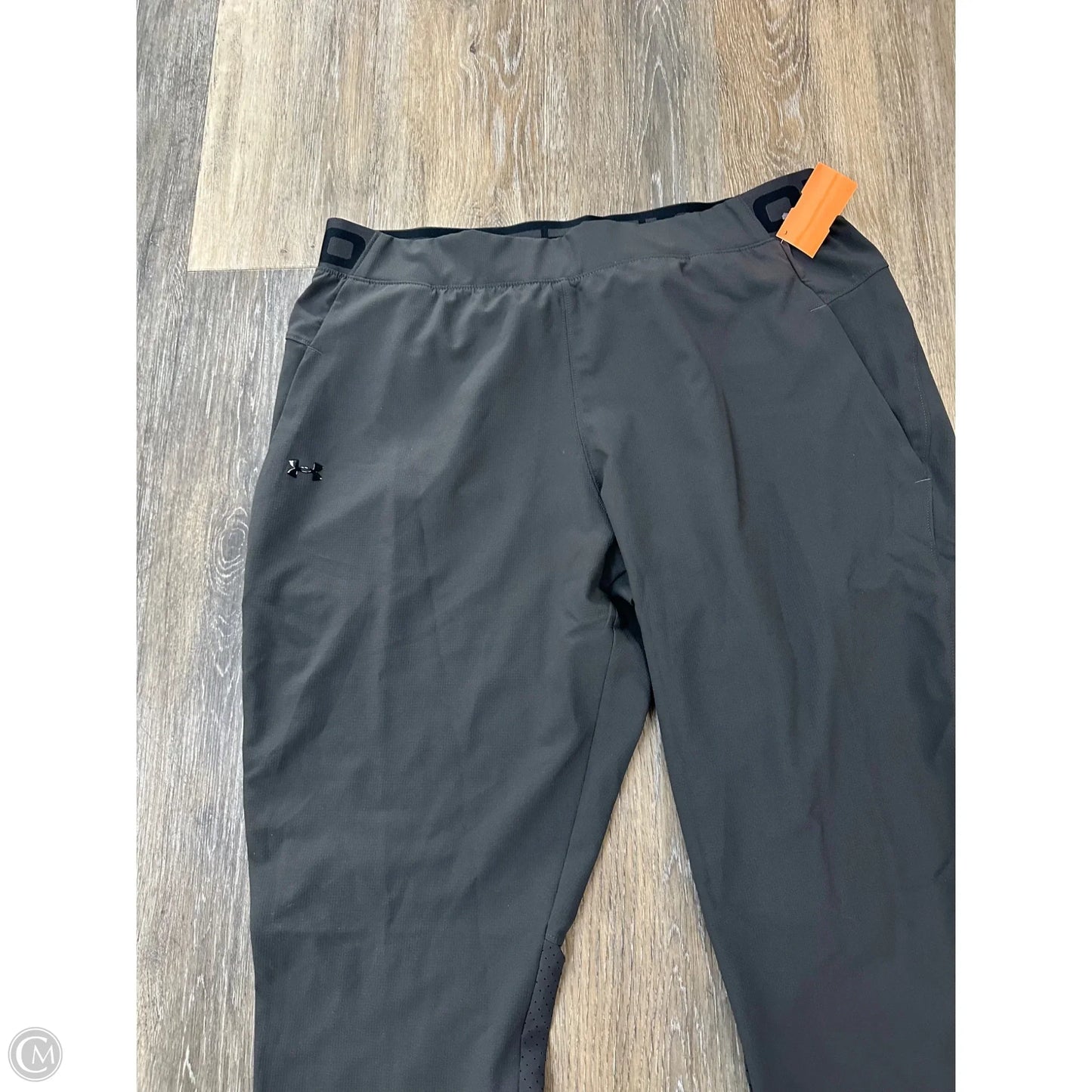 Athletic Pants By Under Armour In Grey, Size: L