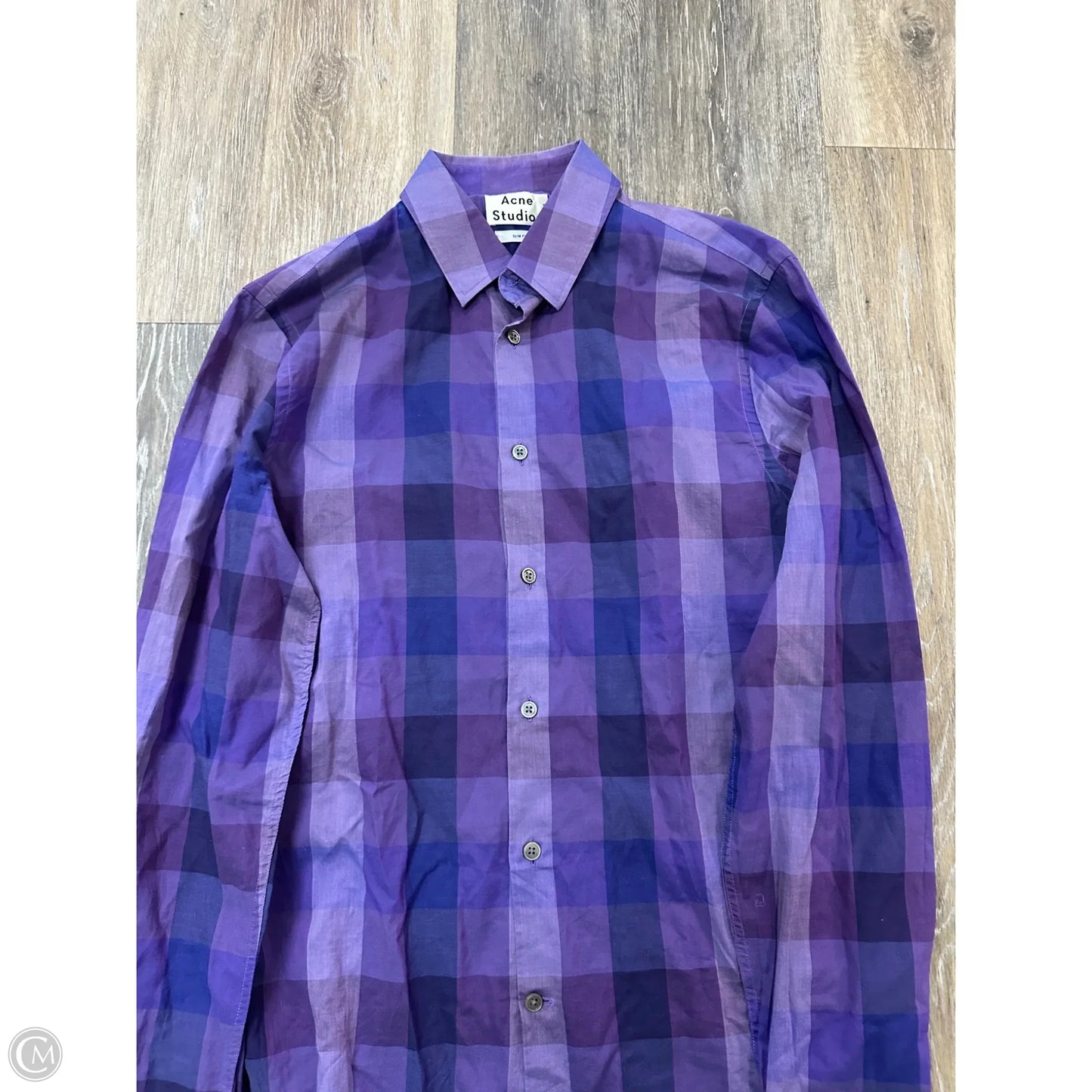 Blouse Long Sleeve By Acne Studios In Purple, Size: M