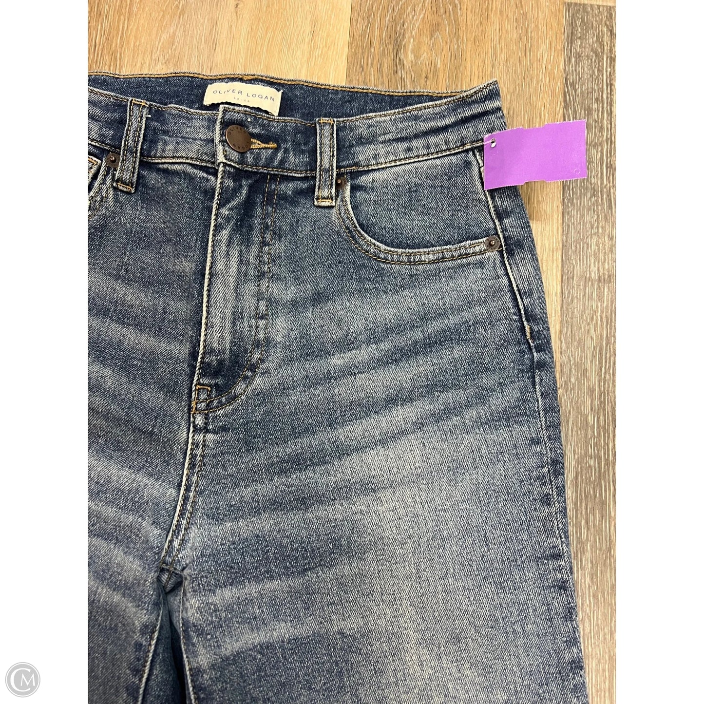 Jeans Wide Leg By Oliver Logan In Blue Denim, Size: 2/26