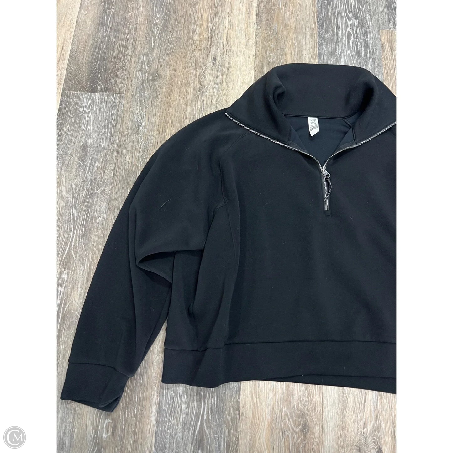 Athletic Sweatshirt Collar By Spanx In Black, Size: 3x