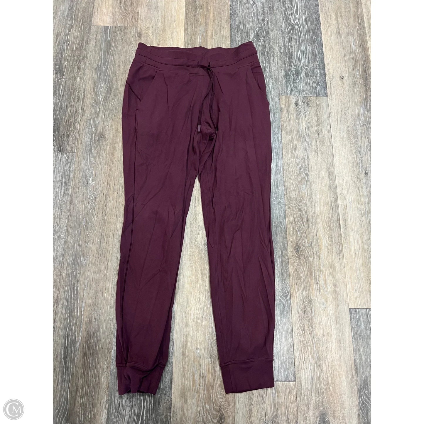Athletic Pants By Lululemon In Maroon, Size: 8