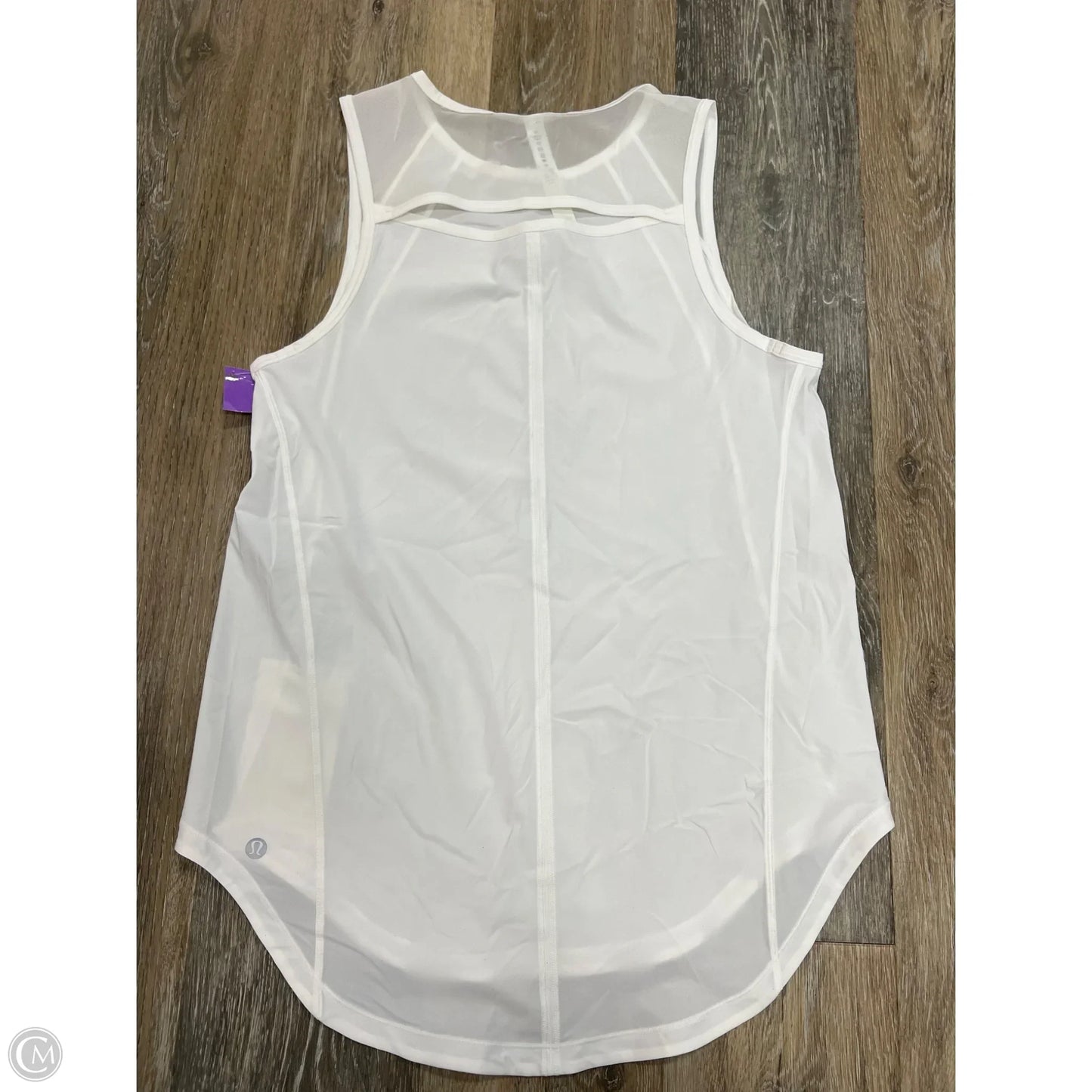Athletic Tank Top By Lululemon In White, Size: 6
