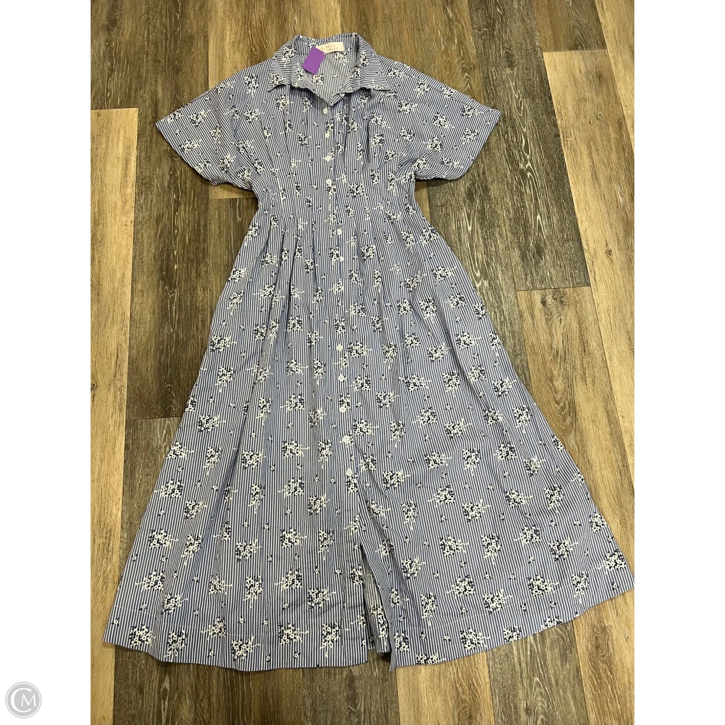 -Dress Casual Maxi By Leela & Lavender In Striped Pattern, Size: M