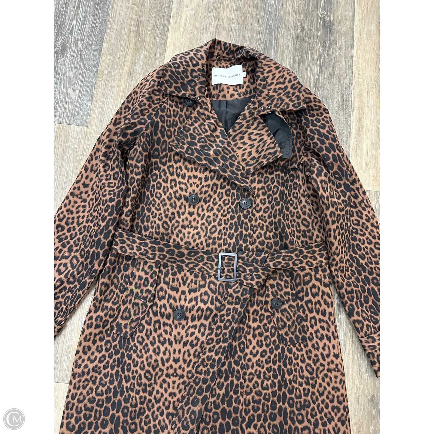 Jacket Designer By Rebecca Minkoff In Animal Print, Size: S