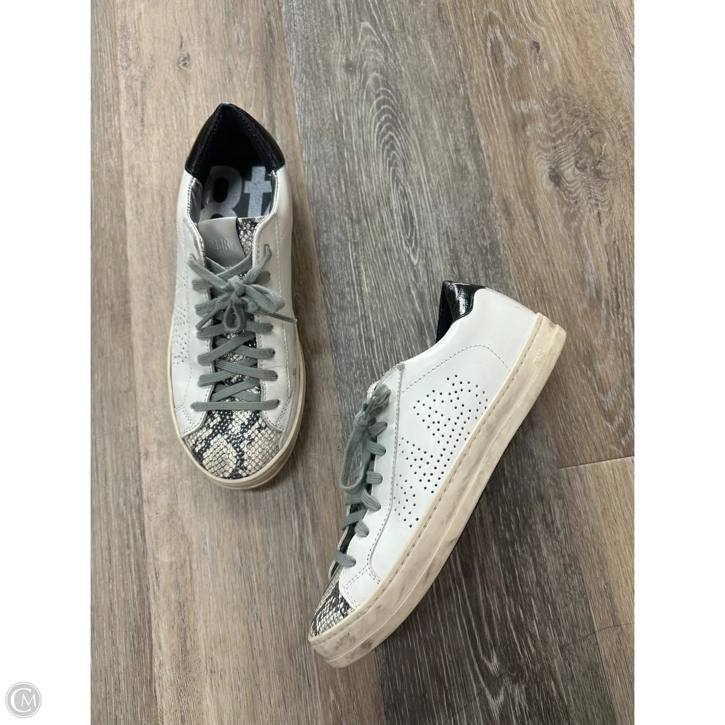Shoes Sneakers By P448 In Black & White, Size: 8
