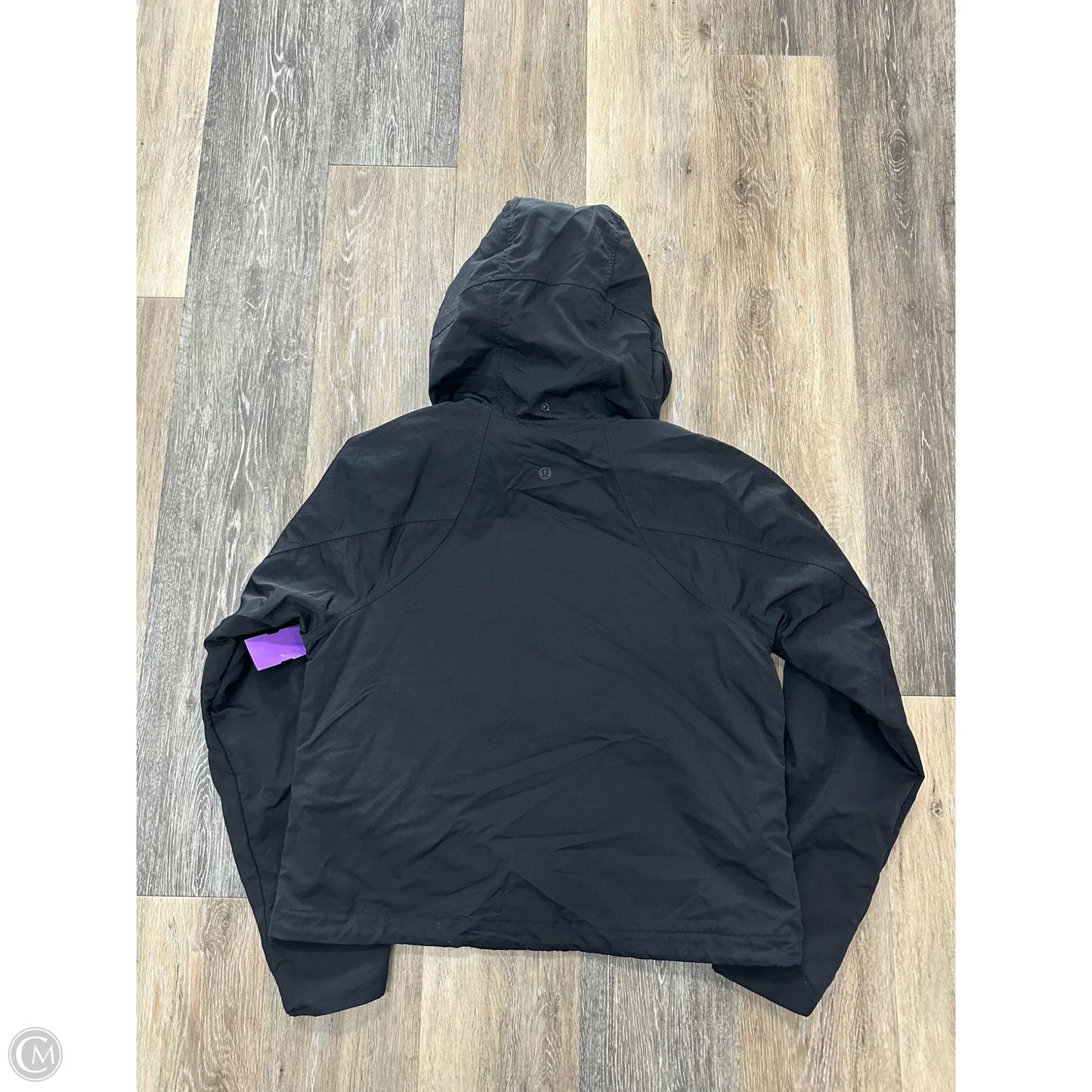 Athletic Jacket By Lululemon In Black, Size: 4