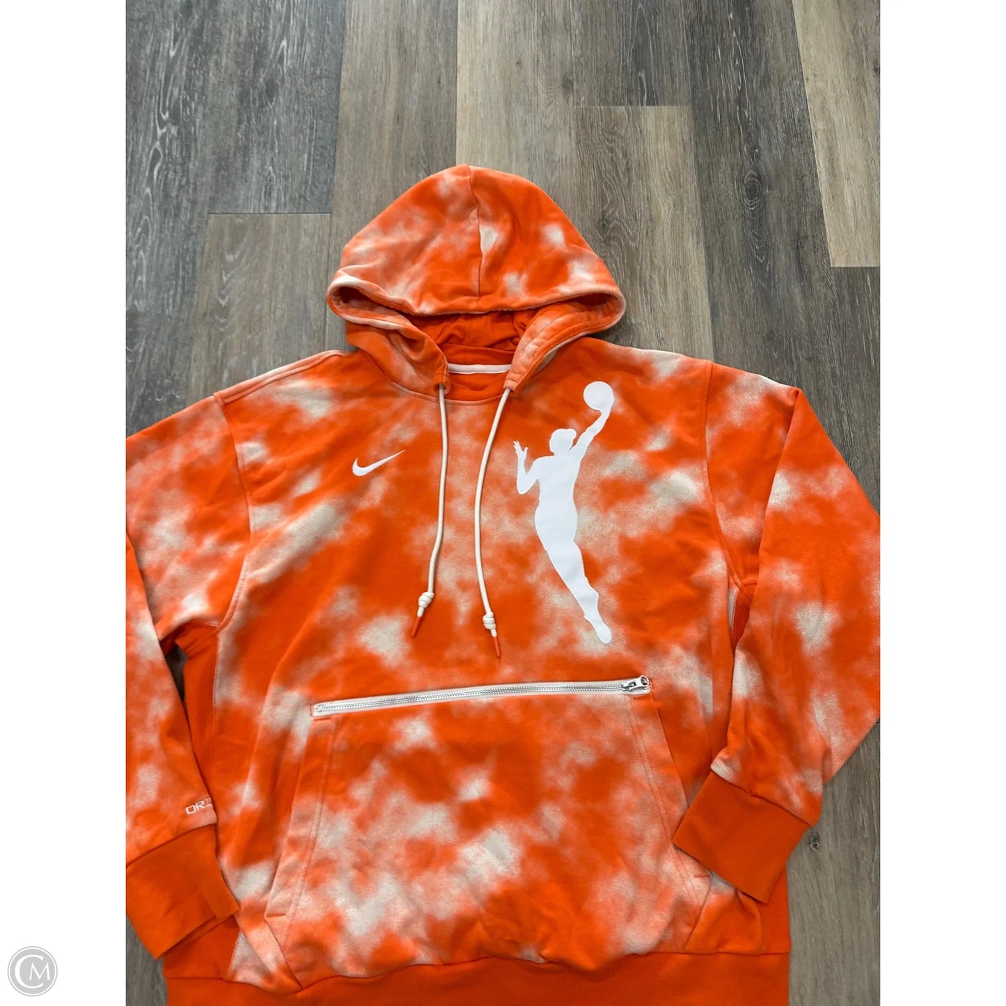 Athletic Sweatshirt Hoodie By Nike Apparel In Orange, Size: Xl